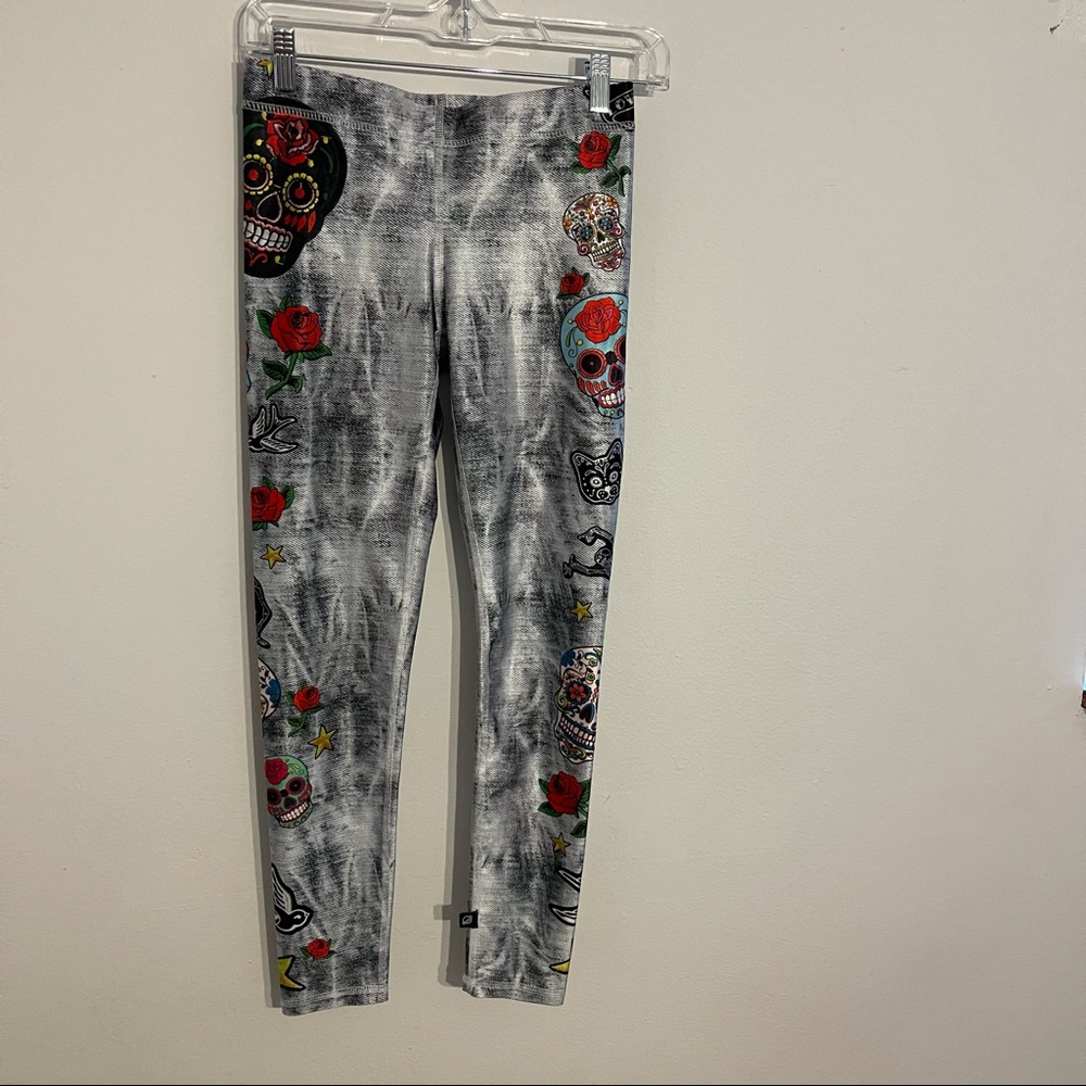 Terez Sugar Skull Leggings